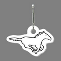 Zippy Clip - Galloping Horse Outline Tag W/ Clip Tab